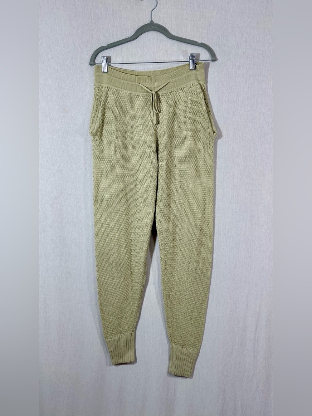 Pretty little thing size S Knit Drawstring Jogger Pants - khaki